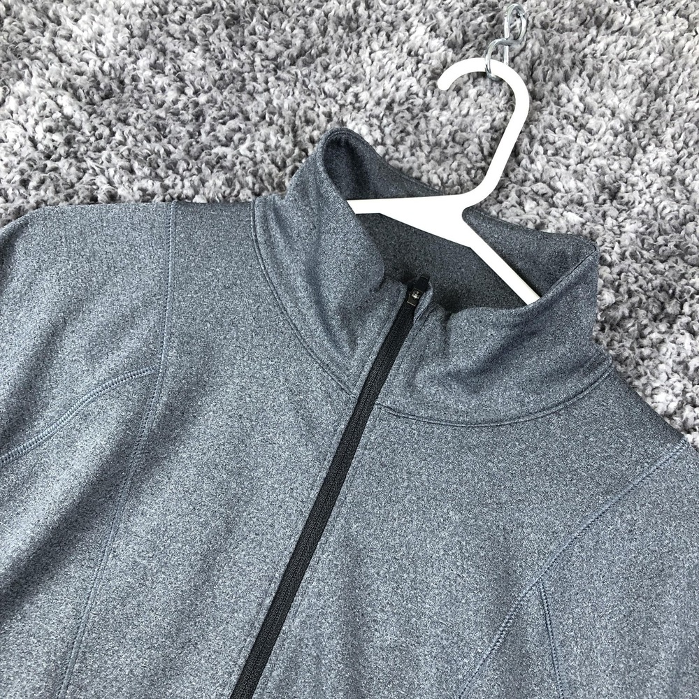The North Face Shirt Womens Large Gray FlashDry‎ 1/4 Zip Mock Neck Running Top